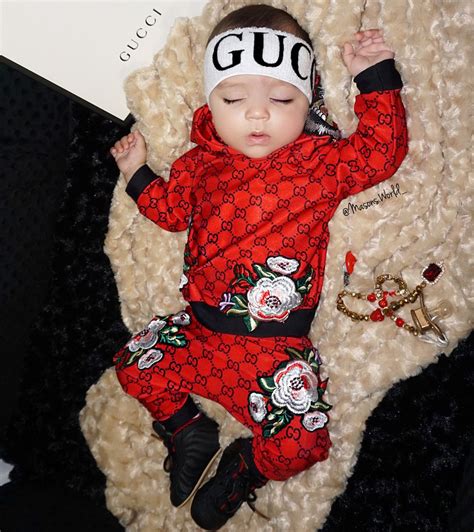 gucci outfits for babies|designer babies wearing gucci.